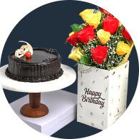 Flower and cake combos 